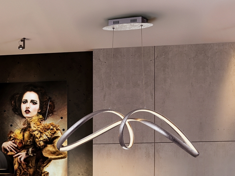 084278 Подвесной светильник серебряный Schuller Lia - Вид №1