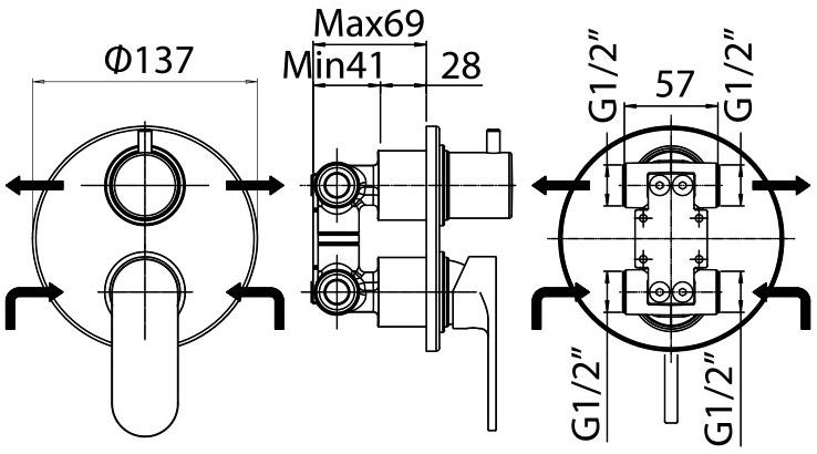 Jacuzzi Borea 0BO00400JA00  - Вид №1
