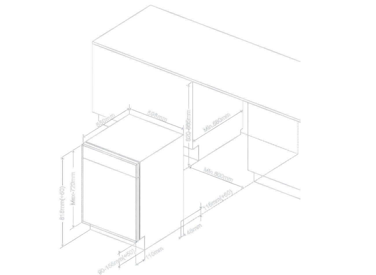 5347912 Встраиваемая посудомоечная машина DeLonghi DDW08F Aquamarine eco STDN-0067306 - Вид №13