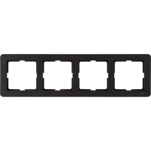 Рамка SYSTEME ELECTRIC W59 Deco для 4 розеток, графит 82593342