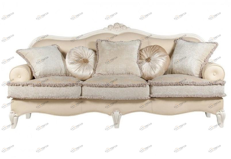 Arrediorg.it® 3-х местный кожаный диван с обивкой Florence R201-3 sofa