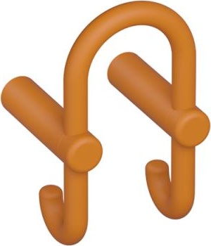 801.90B030 Двойной крючок для гардероба HEWI Edition matt | Polyamid  - Вид №14