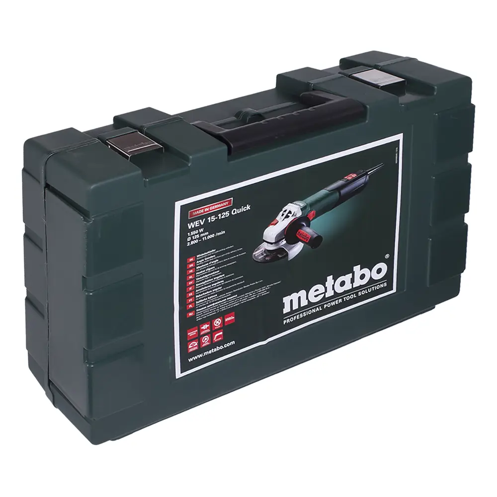 Углошлифовальная машина (болгарка) Metabo WEV 15-125 Quick, 1550 Вт, 125 мм 18119333 STLM-2104433  - Вид №4