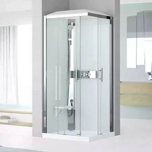 Душевая кабина 80x80 GLAX 3 A80 STANDARD Novellini GLAX 3 с низким душевым поддоном и крышей