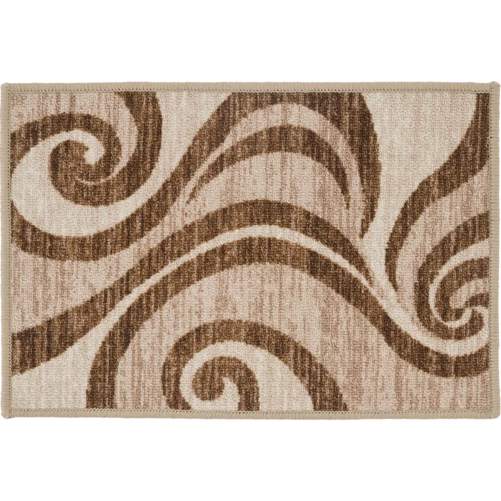 Коврик Стелла 40x60 см полипропилен/резина цвет коричневый 83811579 STLM-2090009 CTIM 