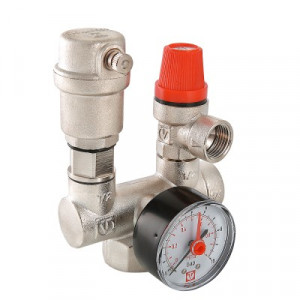 VT.460.0.0 Группа безопасности с латунным корпусом для котла Valtec 1"