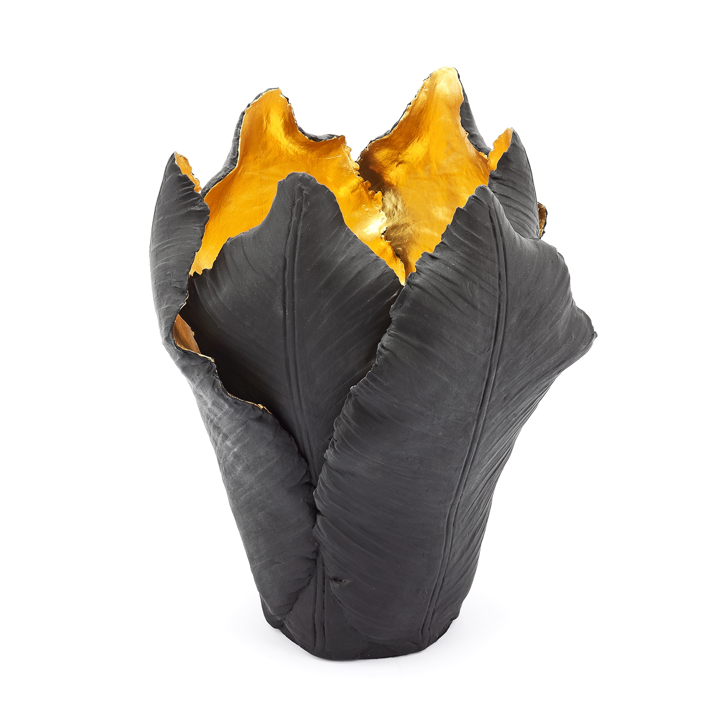 300054,18 ABHIKA ПОДСВЕЧНИК ТЮЛЬПАН BIG WHITE/GOLD 300054.18 - Вид №1