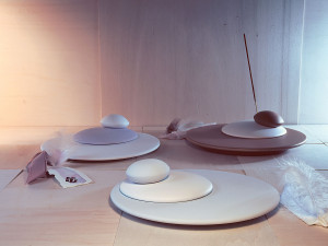 Матовая глазурованная керамическая подставка