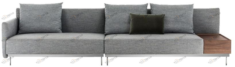 HC28 Cosmo 4-х местный модульный диван с журнальной полкой Quadra 31f008