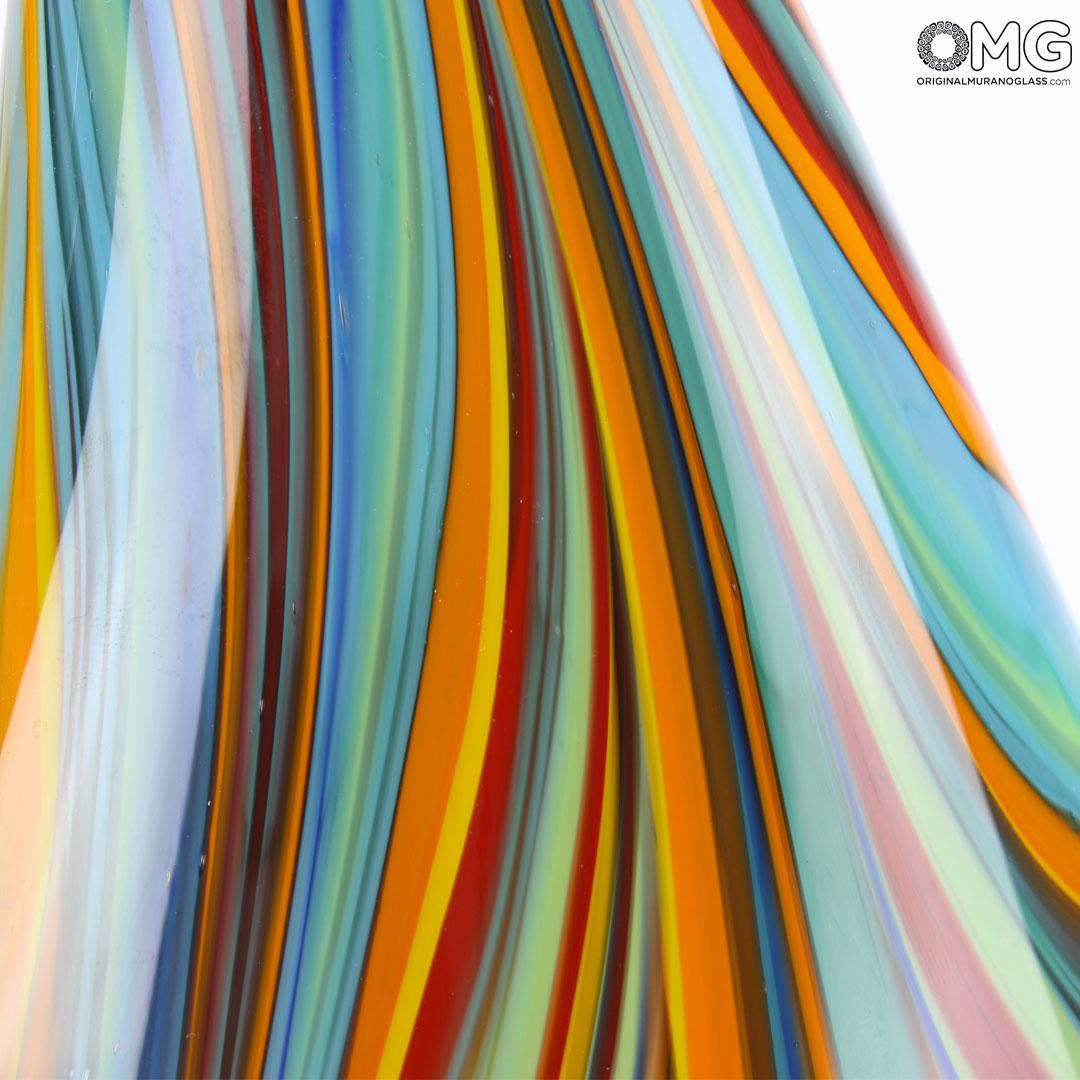 4687 ORIGINALMURANOGLASS Ваза Жёлтый Тюльпан - муранское стекло 20 см  - Вид №1