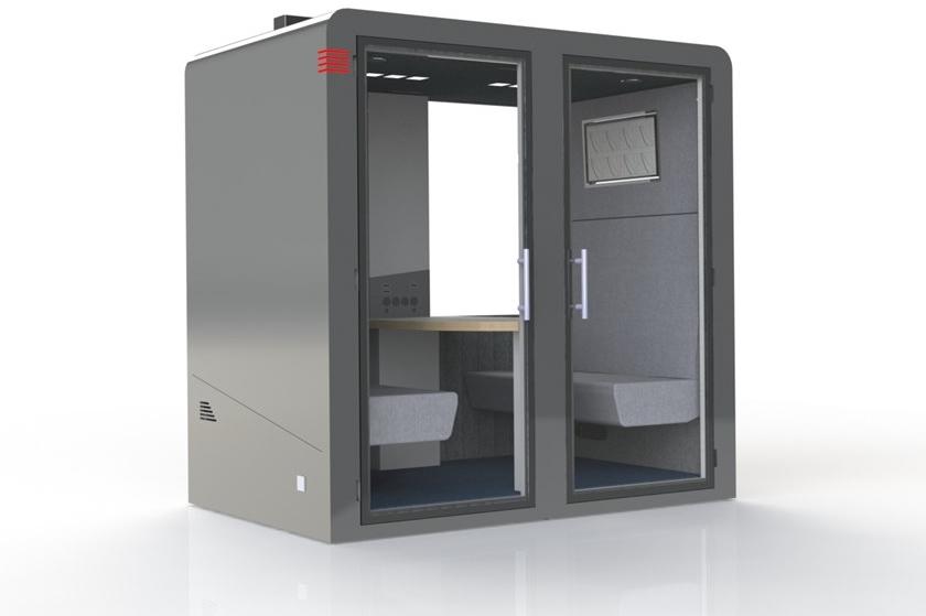 SBS Silence Business Solutions Акустическая будка с мультимедийным подключением на 4 человека Procyon sun-id-1514364 - Вид №14