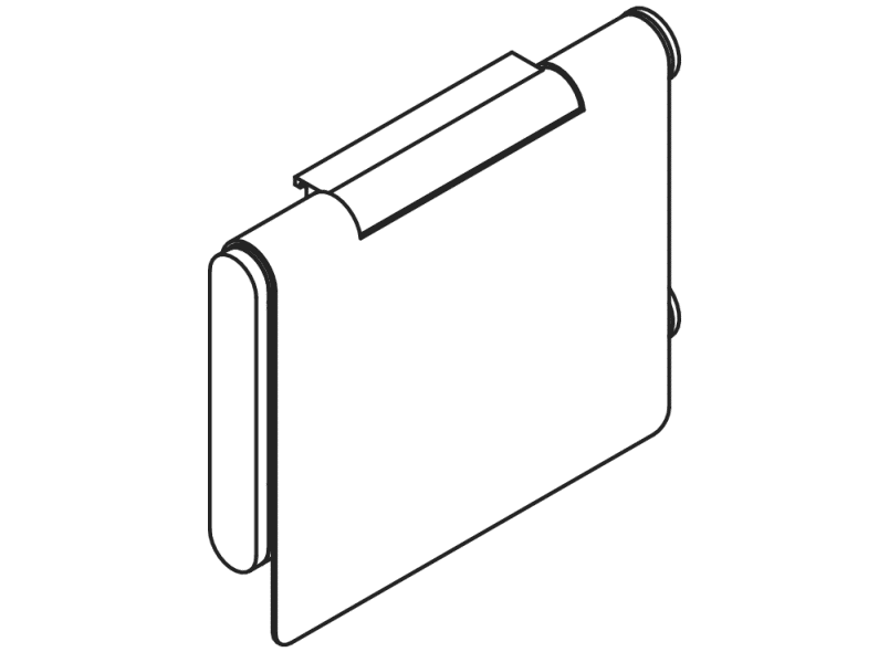 900.21.005XA Держатель рулона туалетной бумаги с крышкой HEWI System 900 - Вид №2