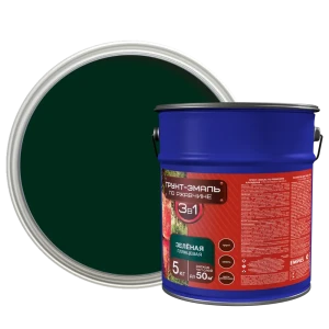 Грунт-эмаль по ржавчине 3 в 1 Empils цвет зеленый 5 кг