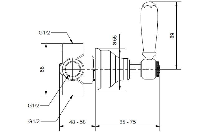 2-полосный переключатель Gaia Mobili Complements ARCH-00035925 - Вид №2