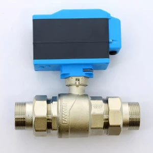 Кран шаровой с разъемными соединениями НН двухходовой MODULO PLUS с сервоприводом EMMETI 1"1/2