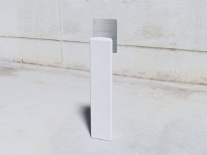 Фиксированный бетонный столб боллард с сигналом