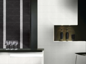 Cerasarda Белая керамическая трехмерная поверхностная плитка Parentesi quadra