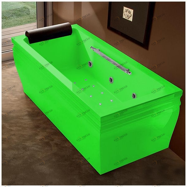 Ванна с гидро и аэромассажем зелёная Gruppo Treesse Blanque 1880 V168Q-SX-ZE ATCV168QSXZE