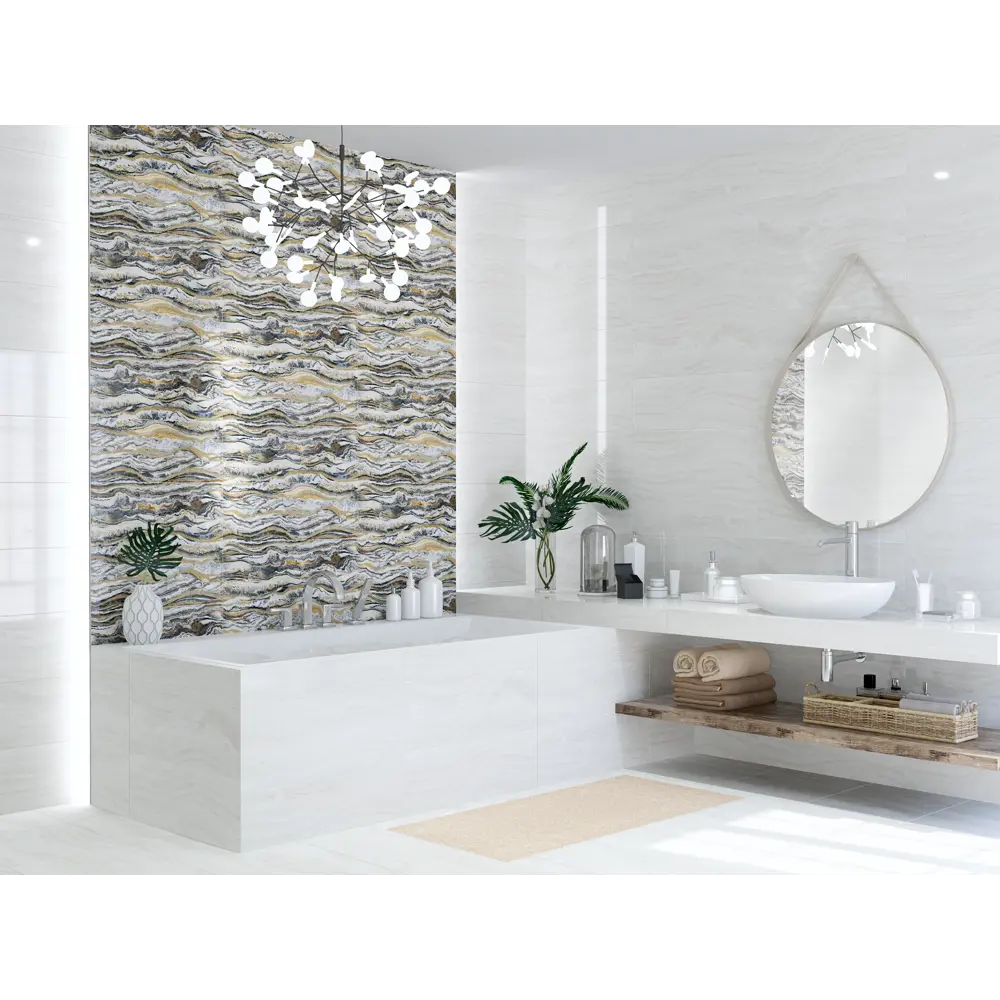Декор настенный Gala Lusso 1 24.2x70 см глянцевый цвет бежевый 89070951 STLM-2128865 Santreyd - Вид №1
