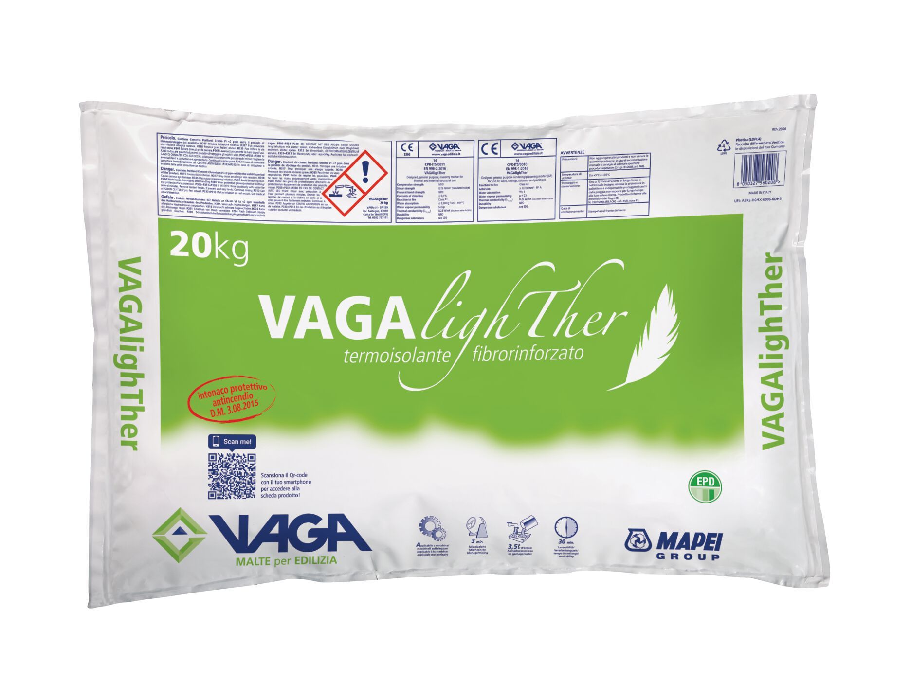 Огнестойкая штукатурка VAGA VAGAlighTher ARCH-00066524