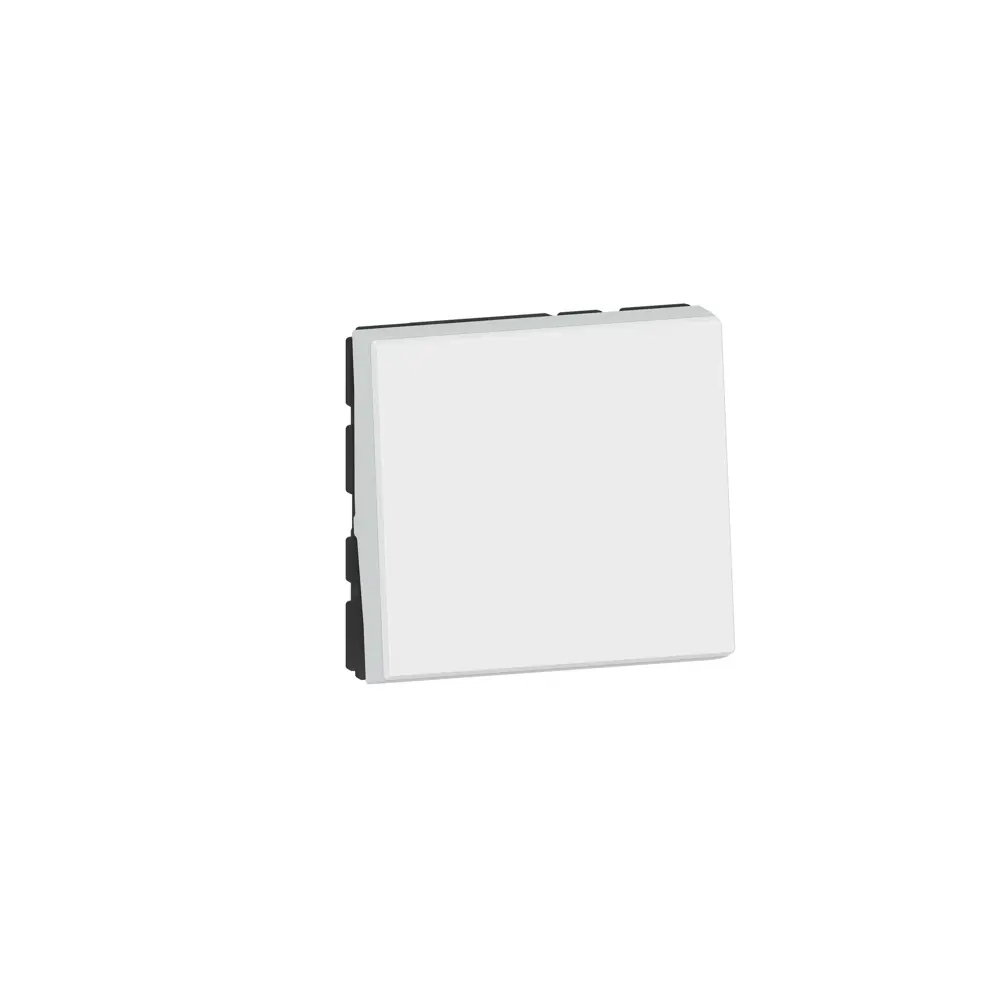 Выключатель встраиваемый Legrand Mosaic 1 клавиша 2 модуля цвет белый 84581831 STLM-2111754 