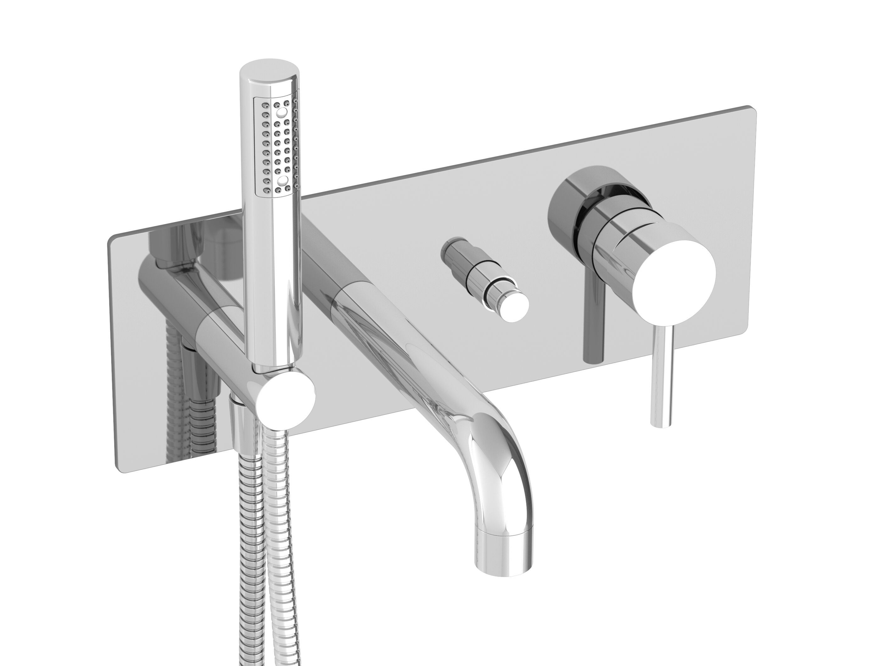 Настенный термостатический смеситель для ванны с переключателем BARIL Zip B66 ARCH-00142406 - Вид №1