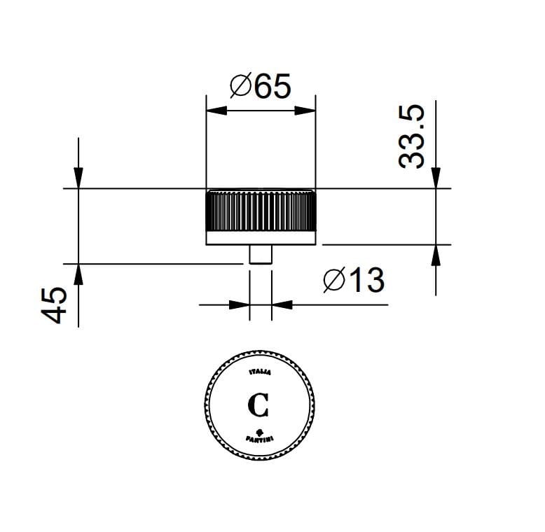 Умывальник с 3 отверстиями и ручками из шлифованного хрусталя Fantini Rubinetti Венеция ARCH-00137452 - Вид №5