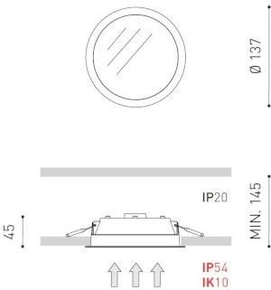 Arkoslight Встраиваемый светодиодный точечный светильник Fox sun-id-1437548 - Вид №6