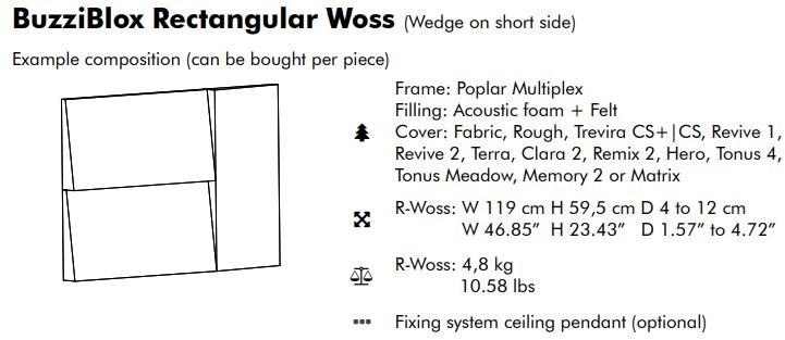 BuzziSpace Акустическая стеновая панель из ткани Buzziblox sun-id-1468904 - Вид №18