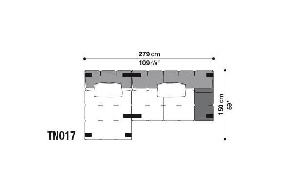 Секционный диван из ткани B&B Italia Tufty-Too ARCH-00095690 - Вид №31