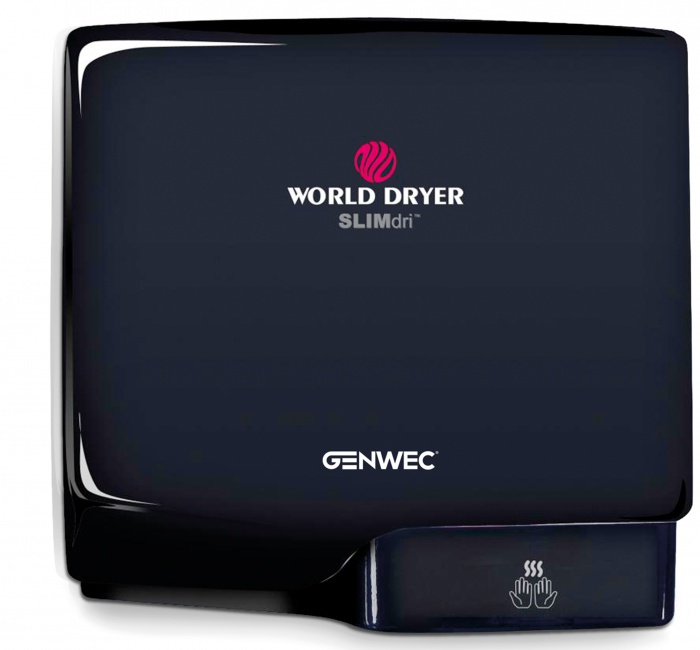 GW01 22 01 04 Genwec Серебряная сушилка для рук Screenflow из АБС-пластика с водосборником 