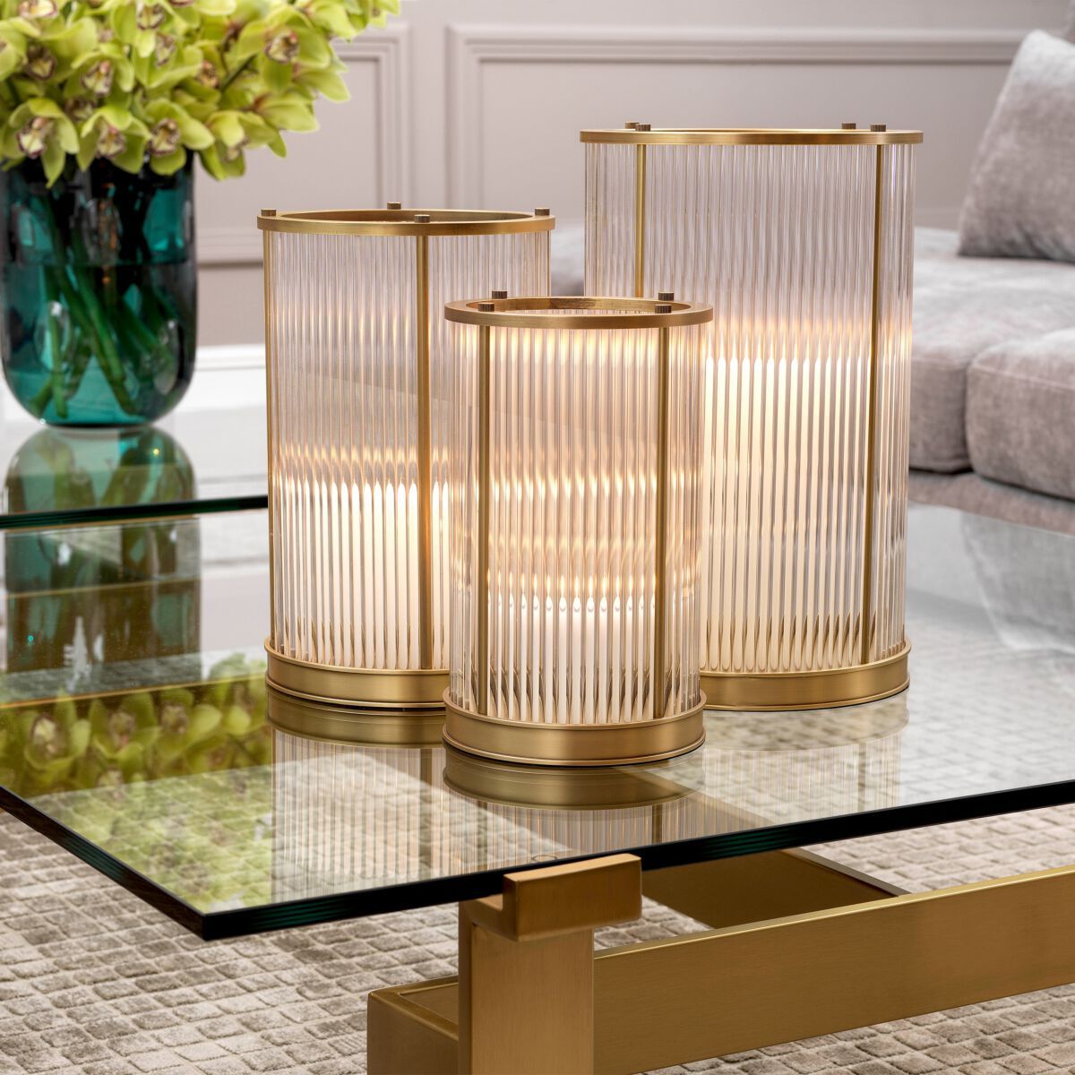 Стеклянный подсвечник Eichholtz HURRICANE MAYSON M ARCH-00065107