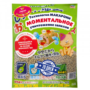 ПР0051192 Наполнитель для кошачьего туалета ультракомкующийся на основе японского чая 7л Japan Premium Pet