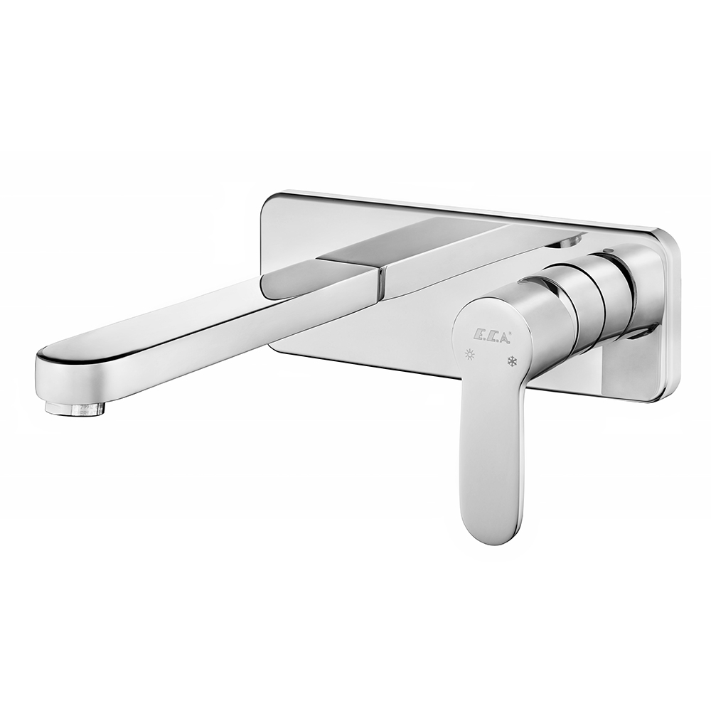102167608st-k  Смеситель для скрытого монтажа для раковины Nita, устанавливаемый на поверхность - с одной розеткой - экономия воды Eca  - Вид №1