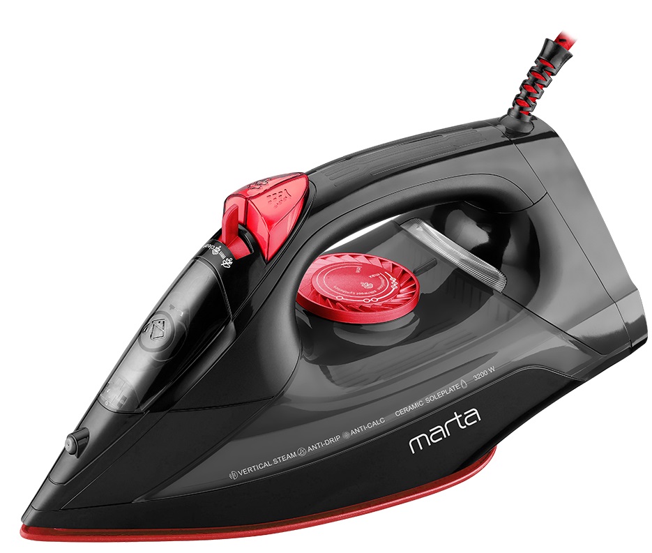 9058701 Утюг MARTA MT-IR1211A черный STDN-0000735