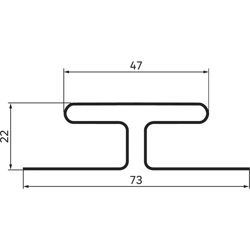 H-профиль для сайдинга MONLID цвет белый STLM-2164912 - Вид №1