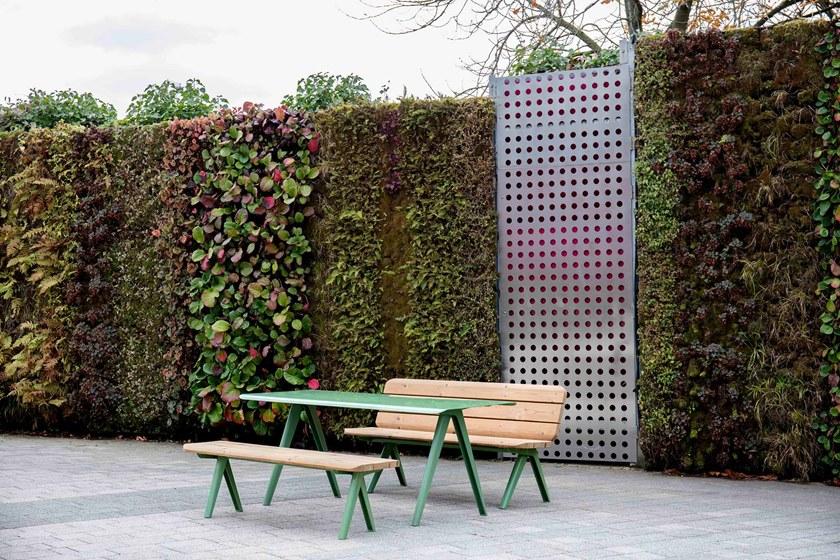 VESTRE Прямоугольный стол для общественных мест из оцинкованной стали Nunu sun-id-1397885 - Вид №1