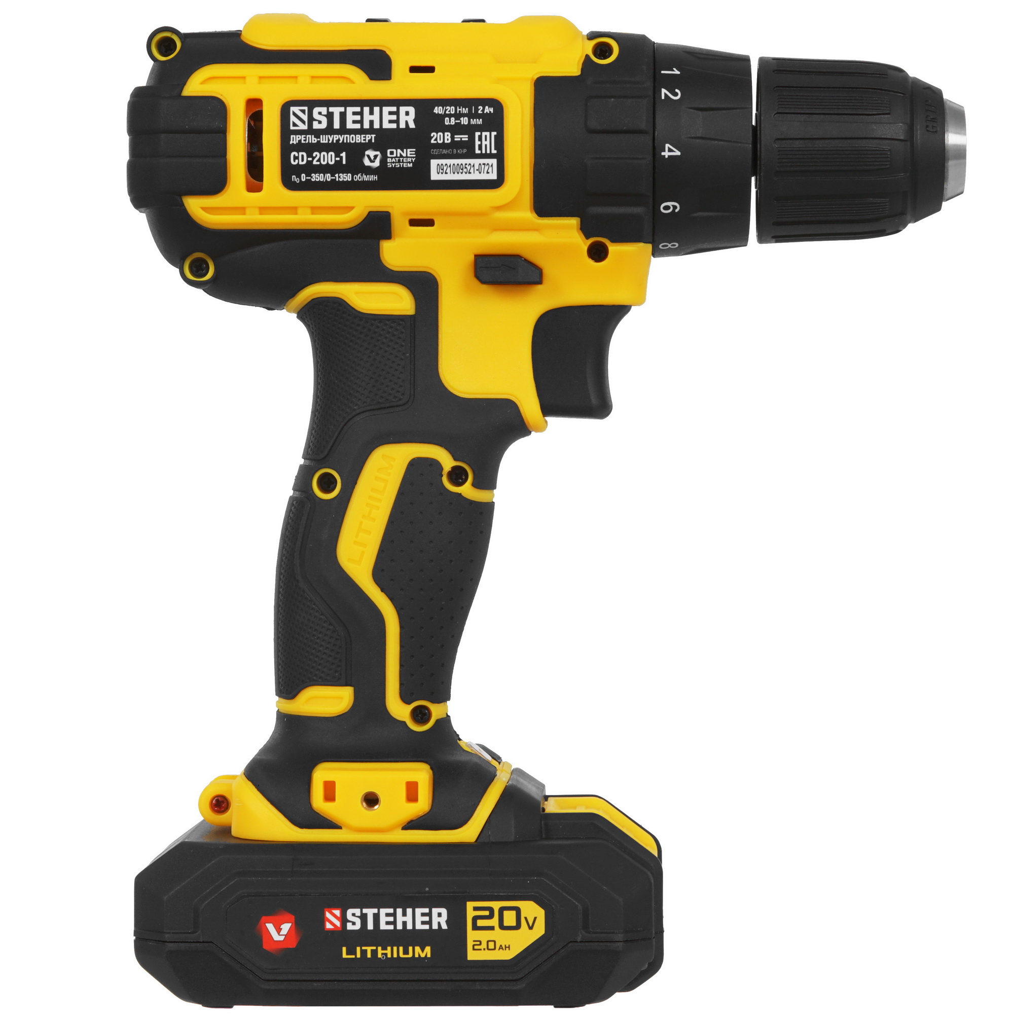 Дрель-шуруповерт STEHER CD-200-1 9927689 STDN-0035815 - Вид №1