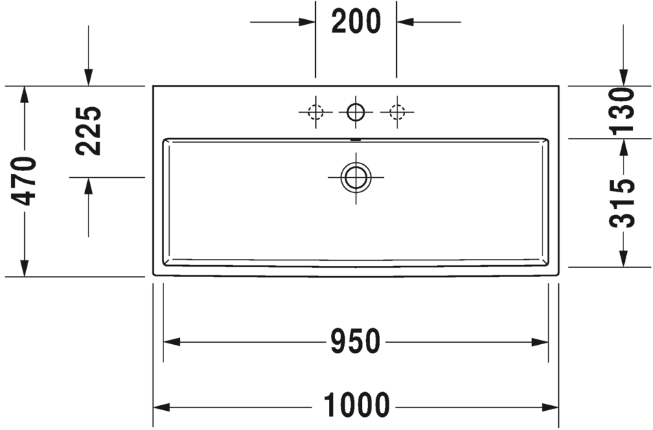 2350100079 Подвесная раковина настенная овальная Duravit Vero Air - Вид №2