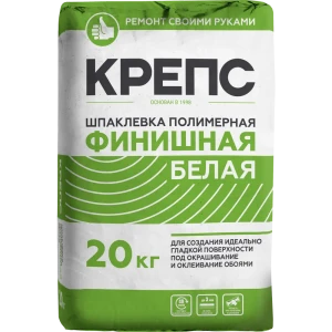 Шпаклёвка полимерная финишная Крепс 20 кг белый 82020644 STLM-2197997