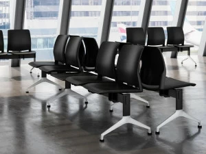 Quadrifoglio Приставное кресло полипропиленовое для залов ожидания Close