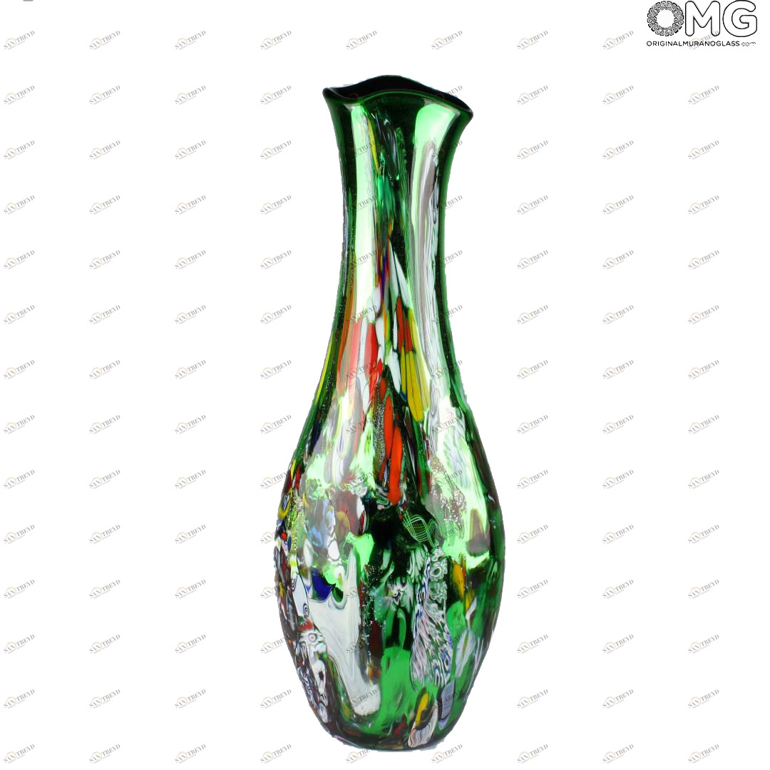 1991 ORIGINALMURANOGLASS Зеркальная ваза Мечта - муранское стекло 11 см 