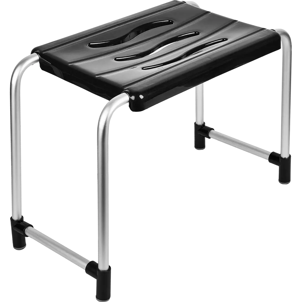 Стул для ванной Primanova 36x26 см цвет черный 87419976 STLM-2153422 KV02 - Вид №2
