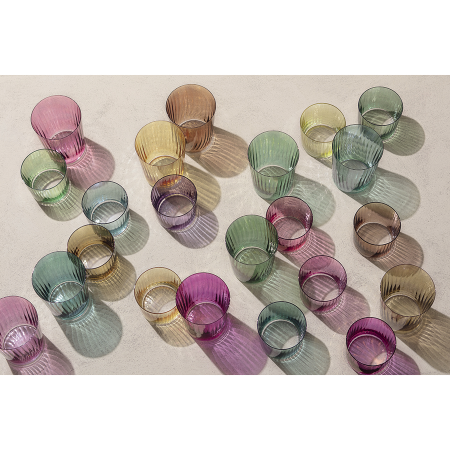 G060-09-148 Набор из 4 тумблеров gems 310 мл янтарь LSA International  - Вид №5