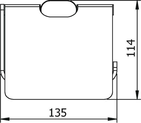24041A Бумагодержатель подвесной цвет хром LANGBERGER LUGANO - Вид №3