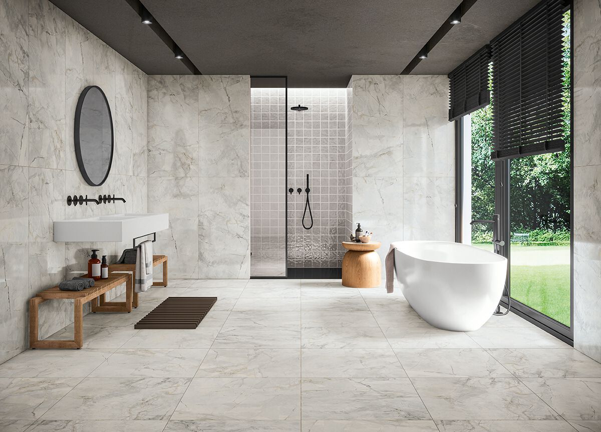 Пол / керамогранит с мраморным эффектом RECER Griseo ARCH-00071907 - Вид №1