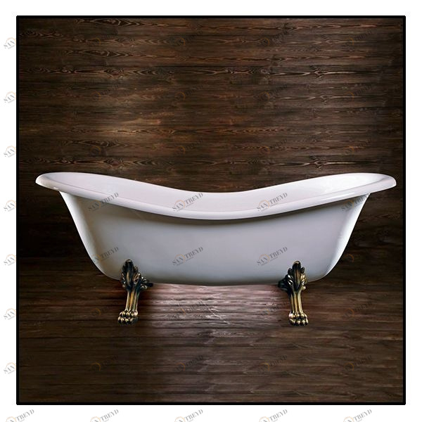 Ванна Akcjum Cleopatra WR-05-01-BR овальная белая с золотыми ножками WR0501BR