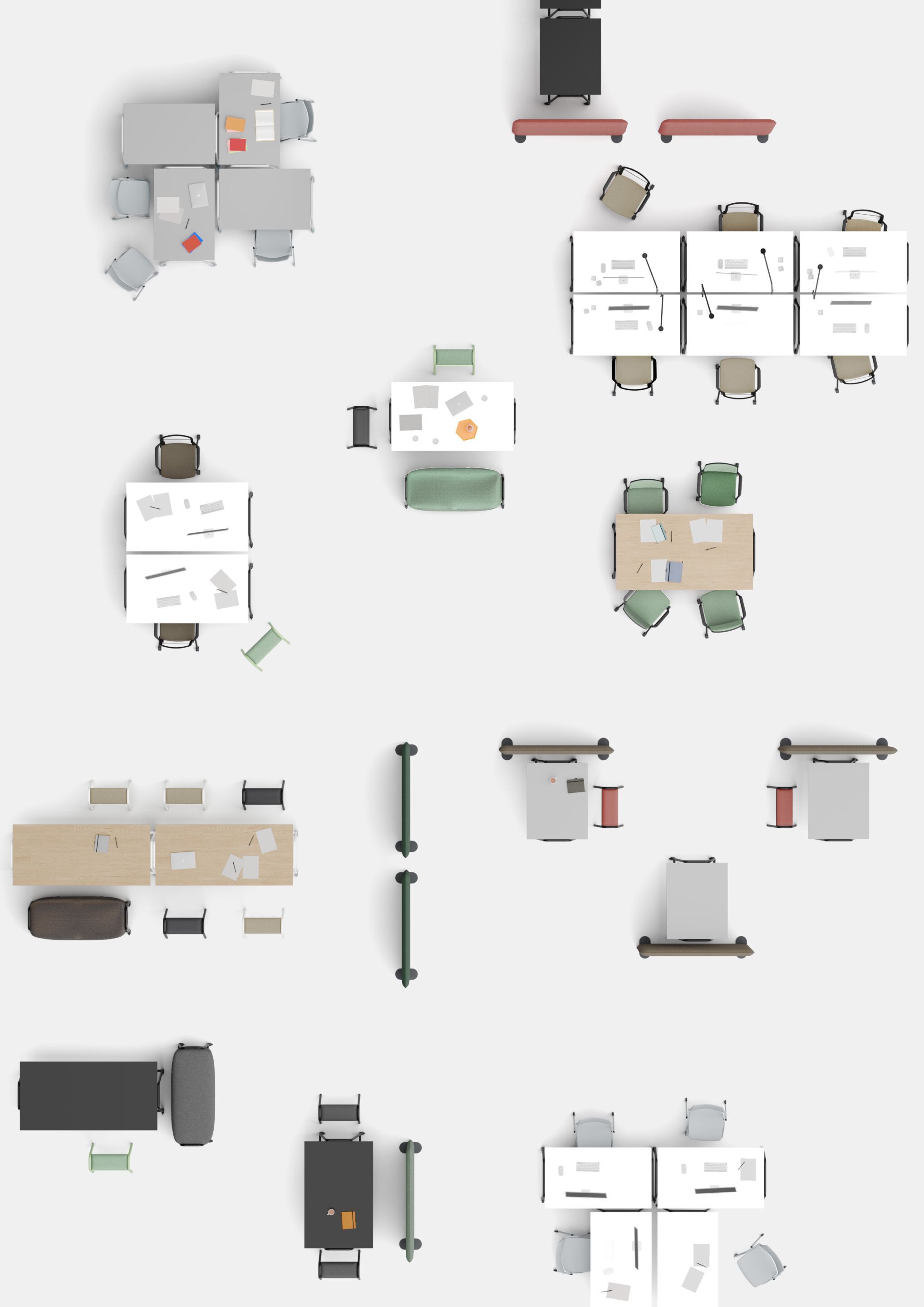 Тканевый офисный стул IBEBI Boss ARCH-00133019 - Вид №3