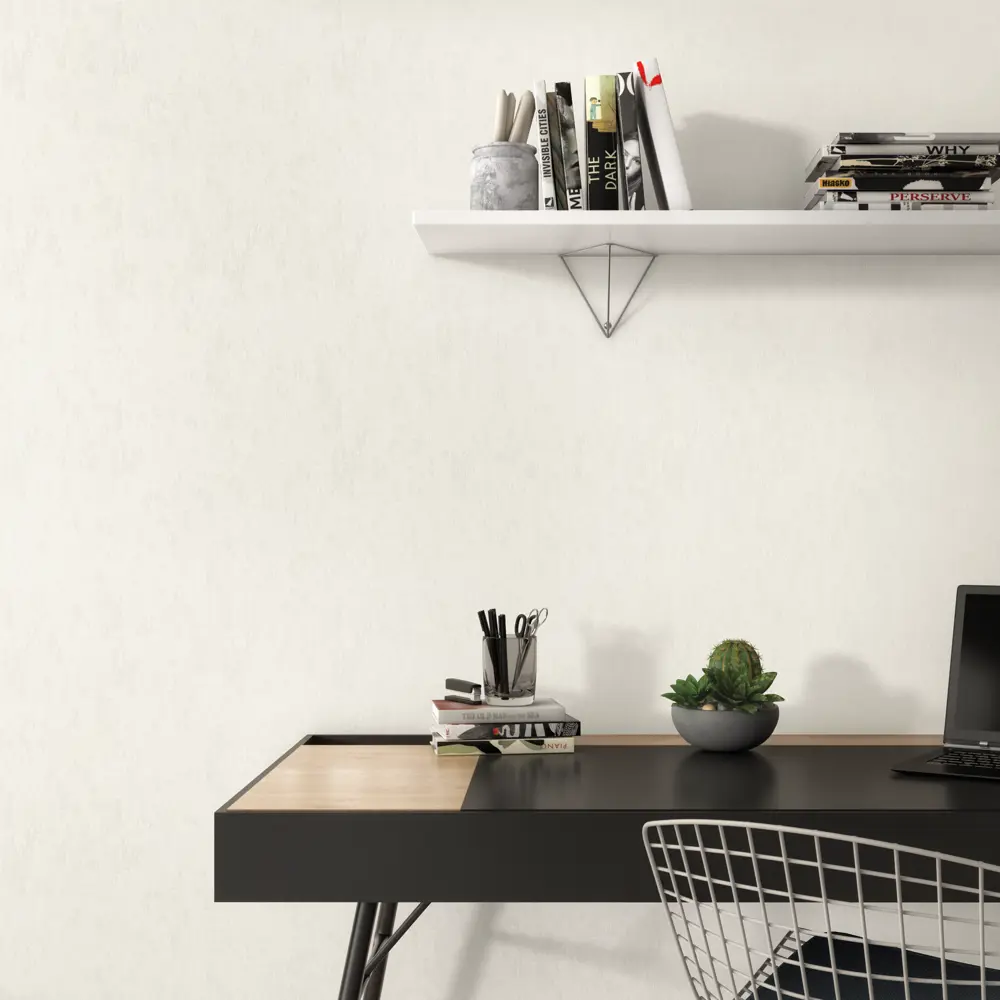 INSPIRE Флизелиновые обои Boris белые 1.06 м - элегантная классика 82622803 STLM-0032018 - Вид №3