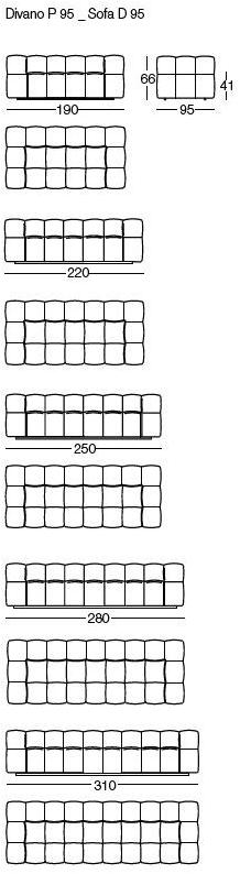 arflex Модульный тканевый диван Strips sun-id-1390380 - Вид №12